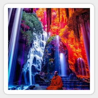 Zen Waterfall Sticker